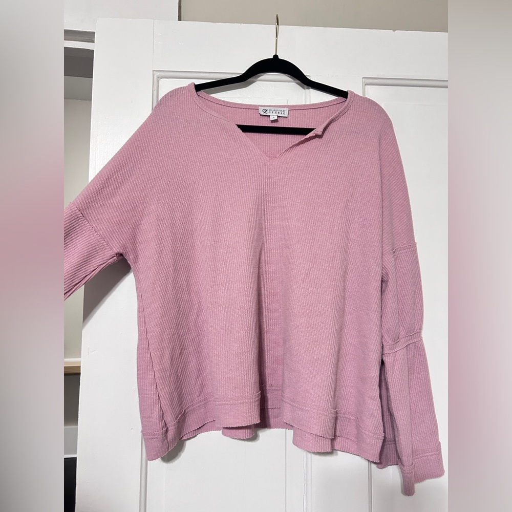 Women’s Pink Off the Shoulder Shirt